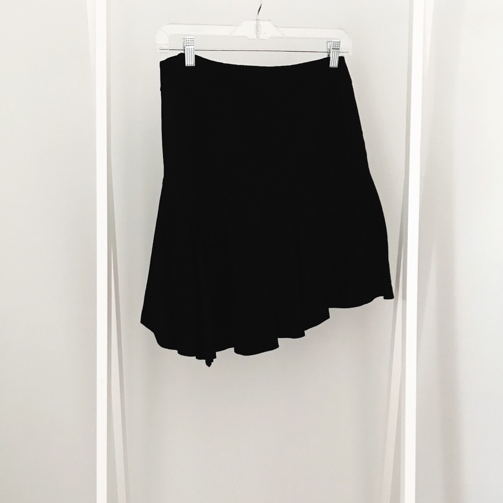 Banana Republic Asymmetrical Hem Black Skirt